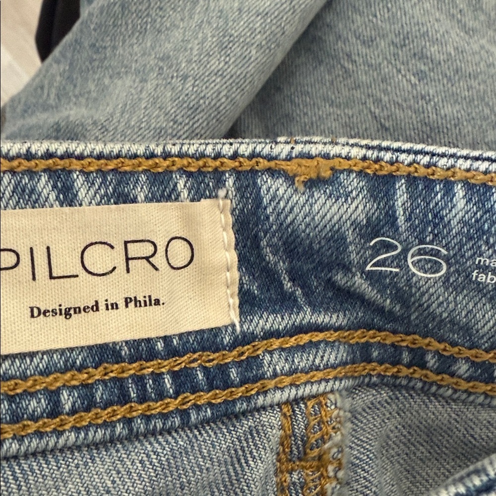 Anthropologie Pilcro The Lonnie Wide Leg Baggy Jeans Sz 26 New! - Picture 3 of 4